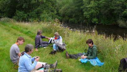Dumfries Botany Group Thornhill meeting beside the Nith 5 Aug 2018 ©Chris Miles