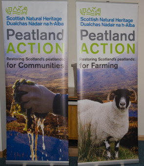 Peatland Action stand at the SWSEIC conference 2019