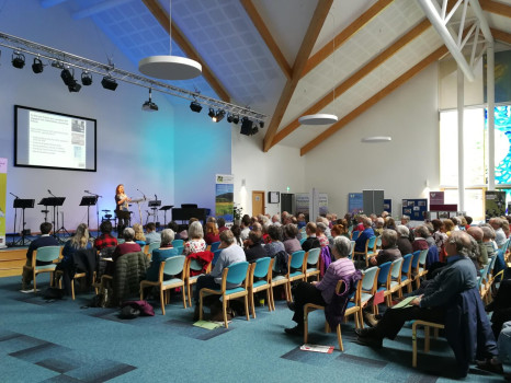 Clair McFarlan (Solway Firth Partnership) speaking at the SWSEIC Conference 2019